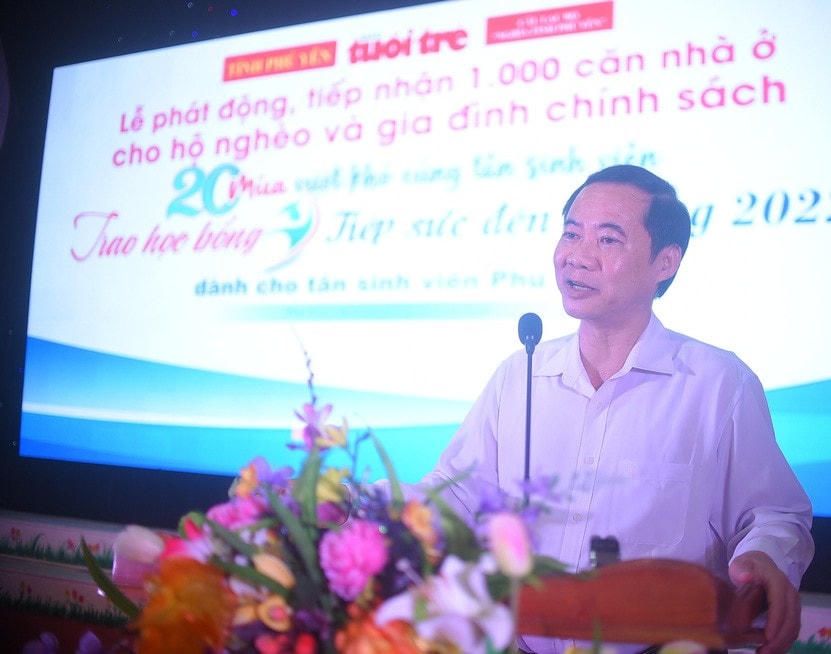 Ông Nguyễn Thái Học, Phó Trưởng ban Nội chính Trung ương, phát biểu tại buổi lễ.  