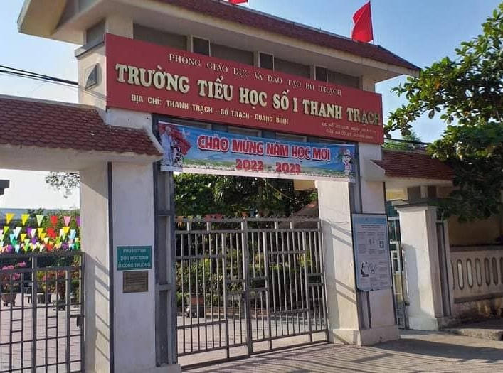 Trường tiểu học số 1 Thanh Trạch nơi xảy ra sự việc.