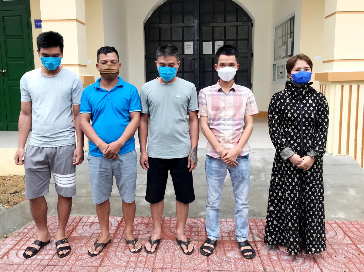Các đối tượng bị khởi tố.
