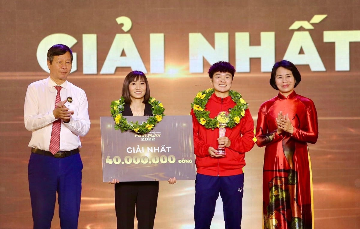 Đội tuyển nữ Việt Nam giành danh hiệu fair-play của bóng đá nội năm 2022.