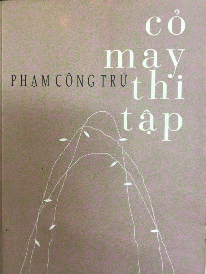 Bìa tập thơ “Cỏ may thi tập”  