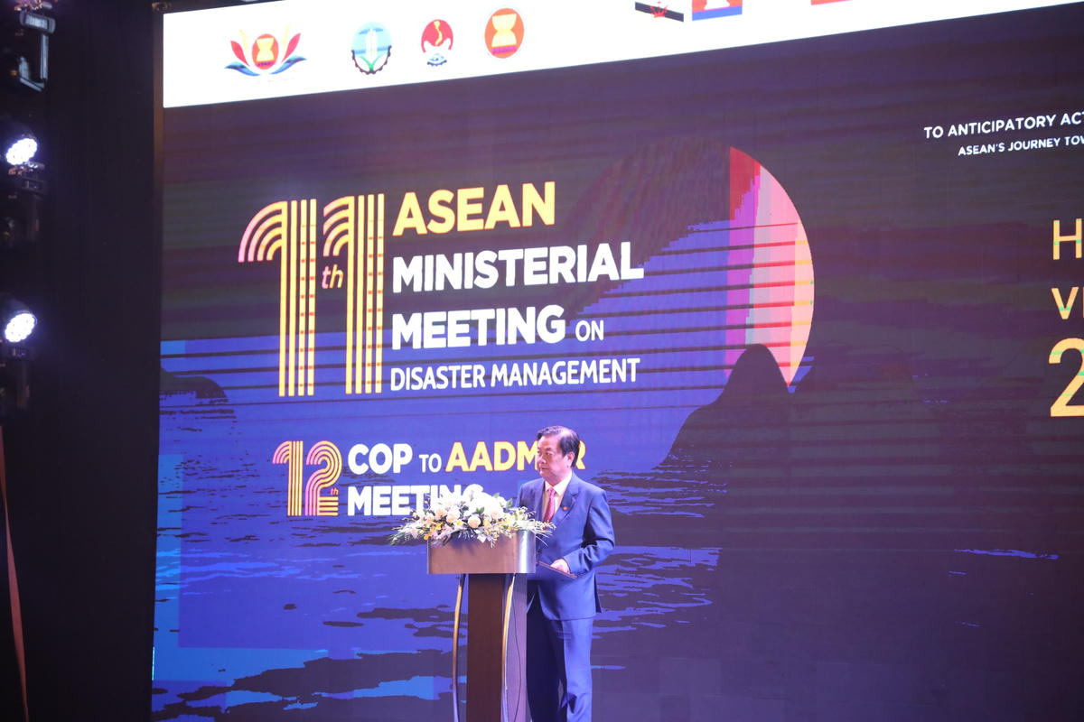 Ông Lê Minh Hoan, Bộ trưởng bộ Nông nghiệp và Phát triển Nông thôn phát biểu khai mạc hội nghị.