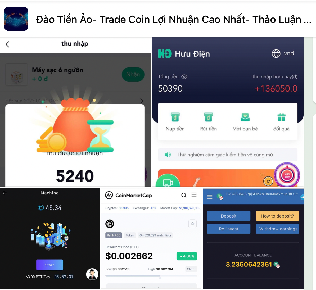 Nhan nhản các hội nhóm rao bán, chào mời đầu tư tiền ảo