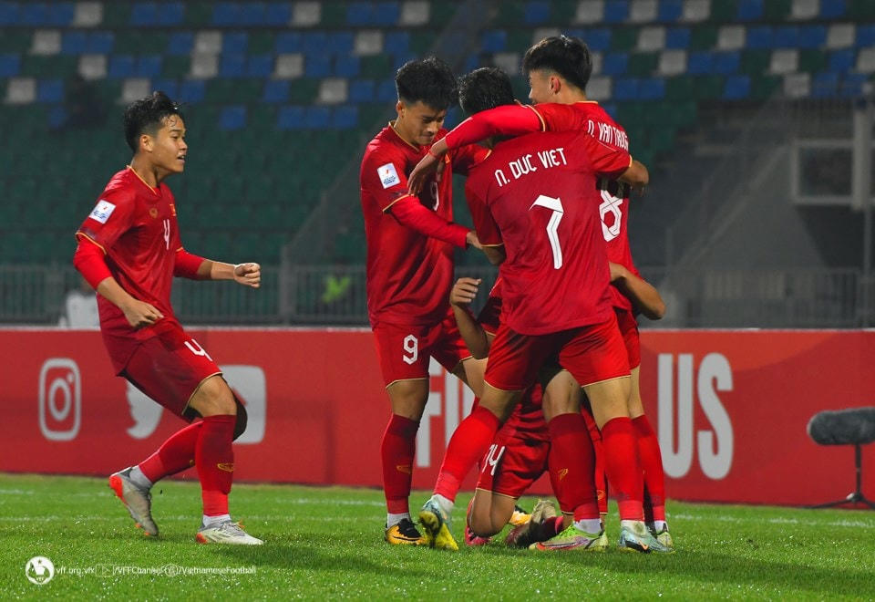 U20 Việt Nam tiếp tục tạo nên bất ngờ ở vòng chung kết U20 châu Á 2023. (Nguồn: VFF).