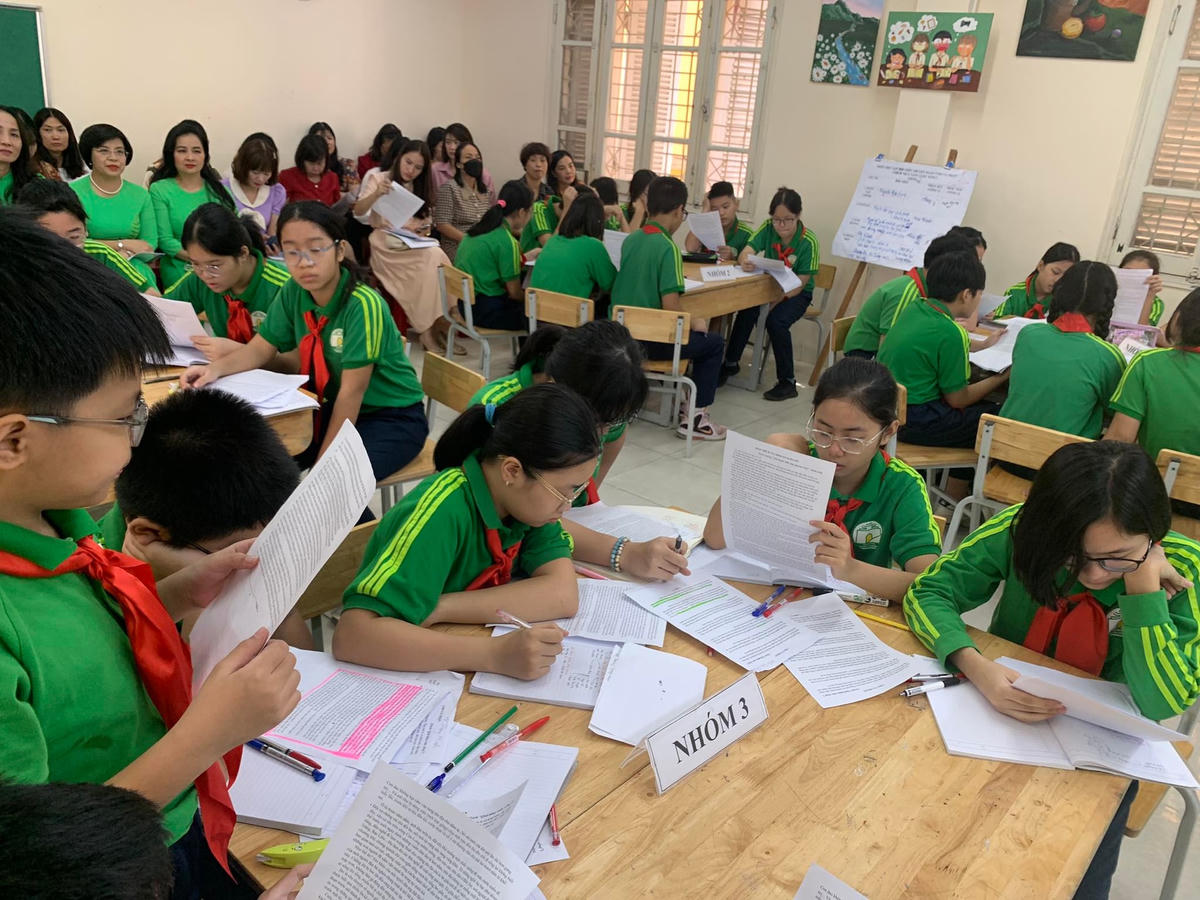 Lớp học lấy học sinh làm trung tâm.