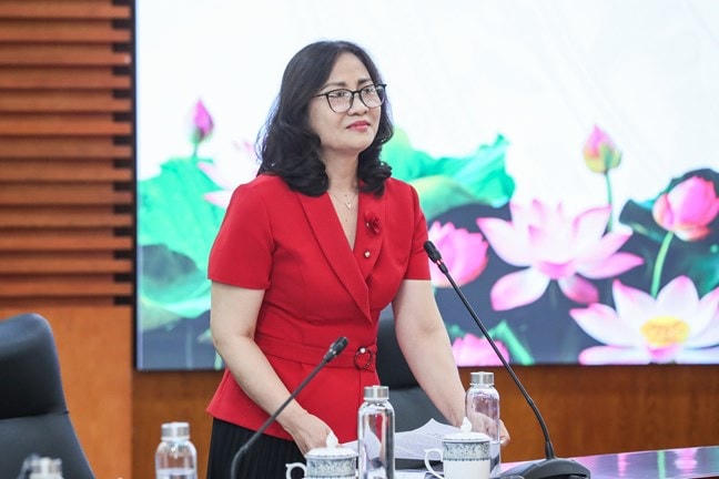 Đại diện MTTQ cơ sở tại thành phố Hải Phòng phát biểu tại cuộc làm việc.