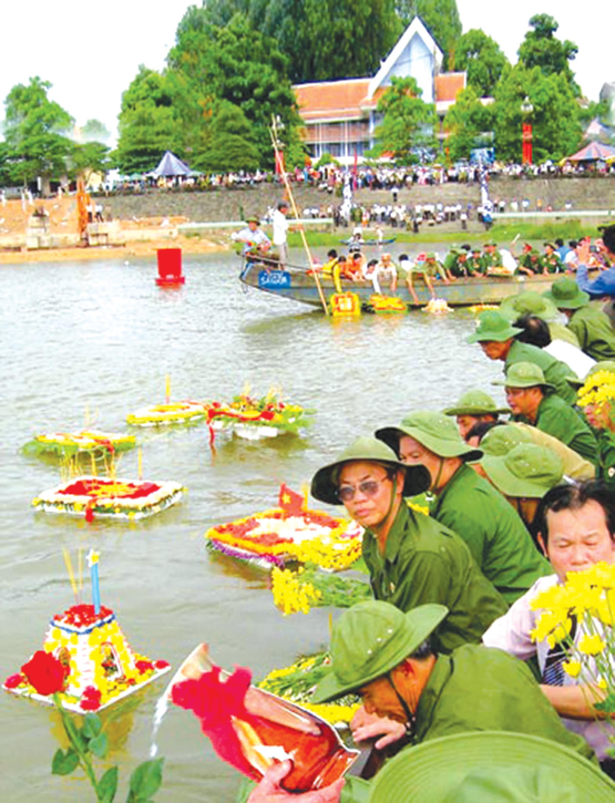 thả hoa