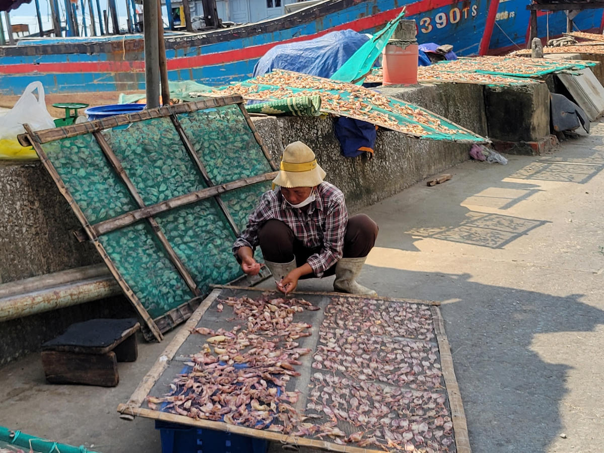  Hiện nay, toàn xã có gần 10.000 người trong độ tuổi lao động, tỷ lệ thất nghiệp từ 20-30%. Nguyên nhân khiến tỷ lệ này cao là do địa phương không có đất để làm xí nghiệp, nhà máy, bởi vậy, người dân chỉ có thể làm thời vụ các công việc hậu cần. Ảnh: Đình Minh