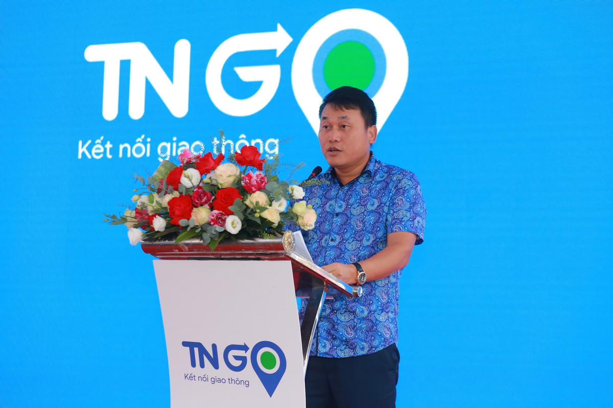 Ông Đỗ Bá Dân, Chủ tịch Hội đồng quản trị Công ty cổ phần Tập đoàn Trí Nam phát biểu tại Lễ khai trương.