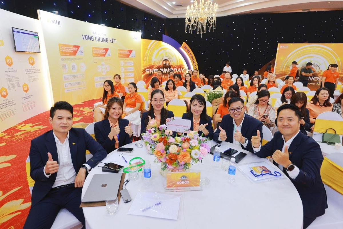 Ngày hội đổi mới, sáng tạo SHB Innoday thu hút sự quan tâm và hưởng ứng nhiệt tình của hàng trăm CBNV SHB.