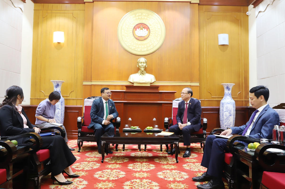 Quang cảnh buổi tiếp.