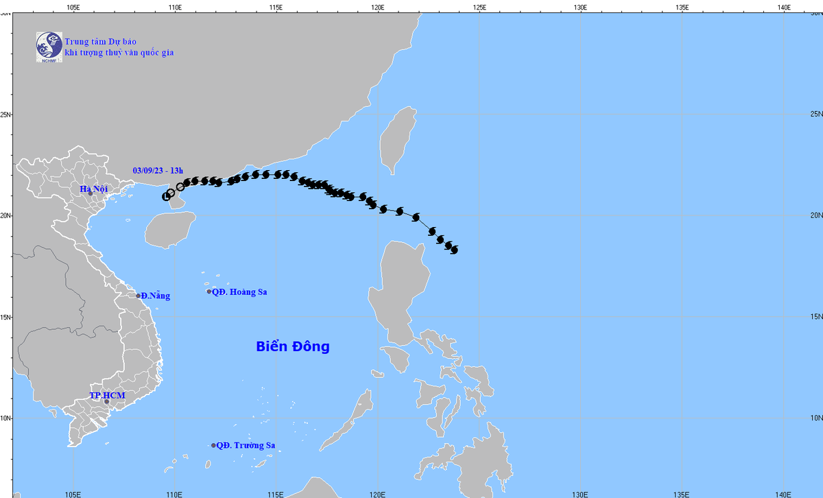 Ap thấp nhiệt đới (suy yếu từ cơn bão số 3) đã suy yếu thành một vùng áp thấp...