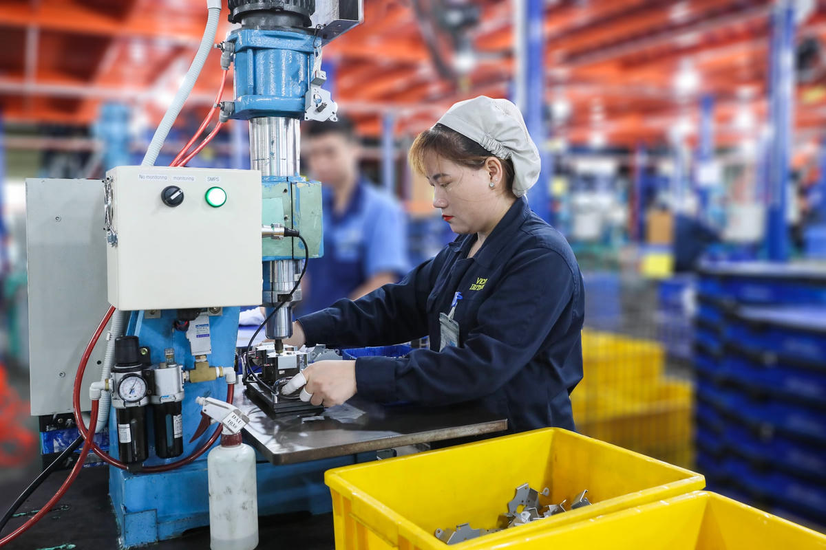Việt Nam đang đứng trước cơ hội thu hút các dòng đầu tư FDI công nghệ cao trong xu hướng phát triển xanh, sạch. Ảnh: Quang Vinh.