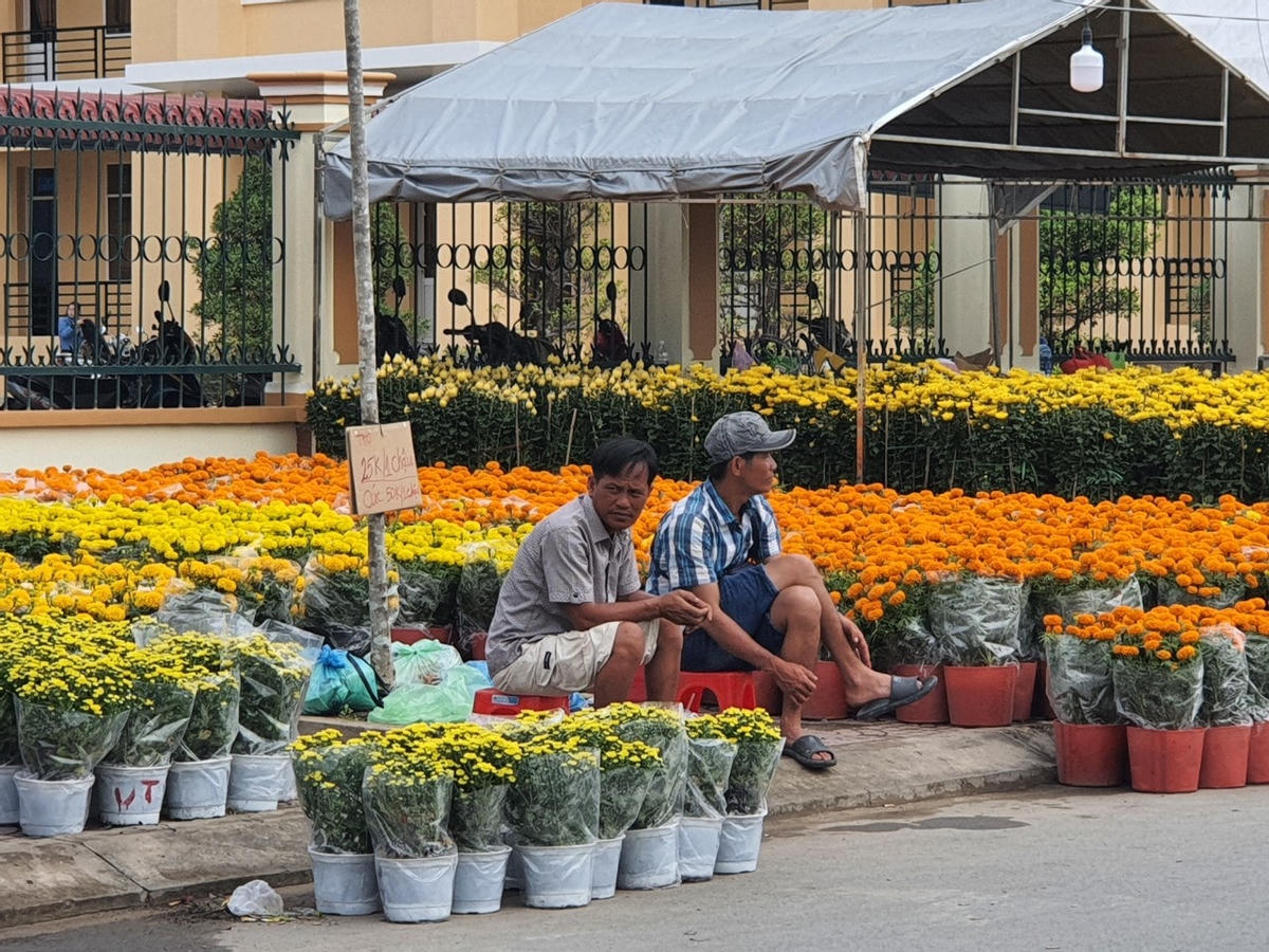 Những người bán hàng mang vẻ mặt mệt mỏi, rầu rĩ khách ghé hỏi thăm dăm ba câu rồi đi.