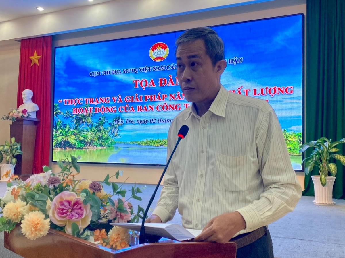 Ông Võ Văn Thiện Trưởng Ban Công tác phía Nam, Ủy ban Trung ương MTTQ Việt Nam.