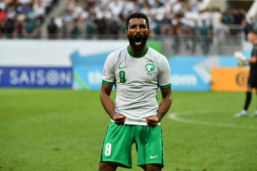 Al Buraikan ấn định chiến thắng 2-0 cho Saudi Arabia trước U23 Uzbekistan (Ảnh: AFC).