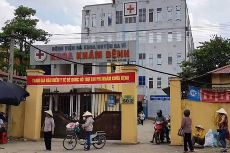 Bệnh viện đa khoa Ba Vì. Ảnh: cand.com.vn.