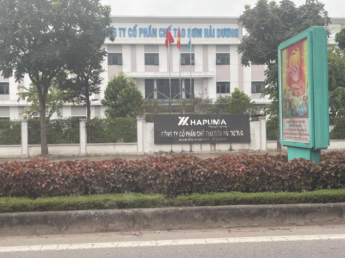 Công ty CP Chế tạo bơm Hải Dương là một trong những doanh nghiệp thuộc diện kiểm tra công tác khắc phục những tồn tại, vi phạm trong lĩnh vực bảo vệ môi trường.