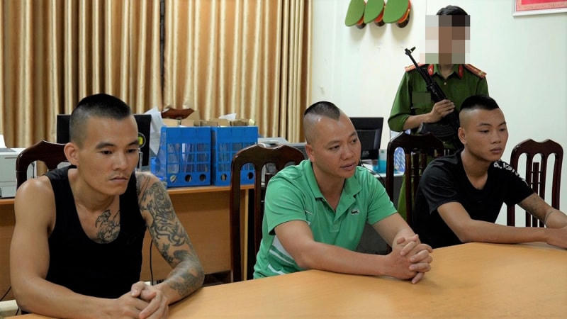 Nhóm đối tượng cho vay nặng lãi tại Cơ quan Công an.