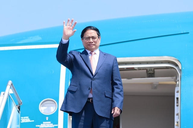 Thủ tướng Phạm Minh Chính lên đường dự Hội nghị cấp cao ASEAN-GCC và thăm Saudi Arabia. Ảnh: VGP.
