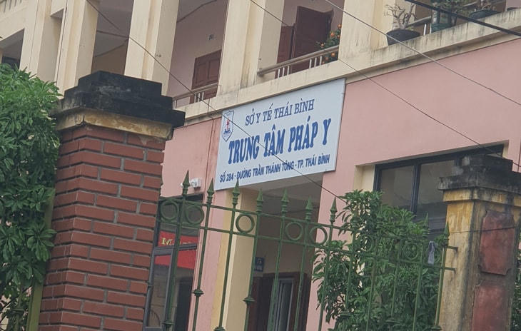 Trụ sở Trung tâm Pháp y thuộc Sở Y tế tỉnh Thái Bình.