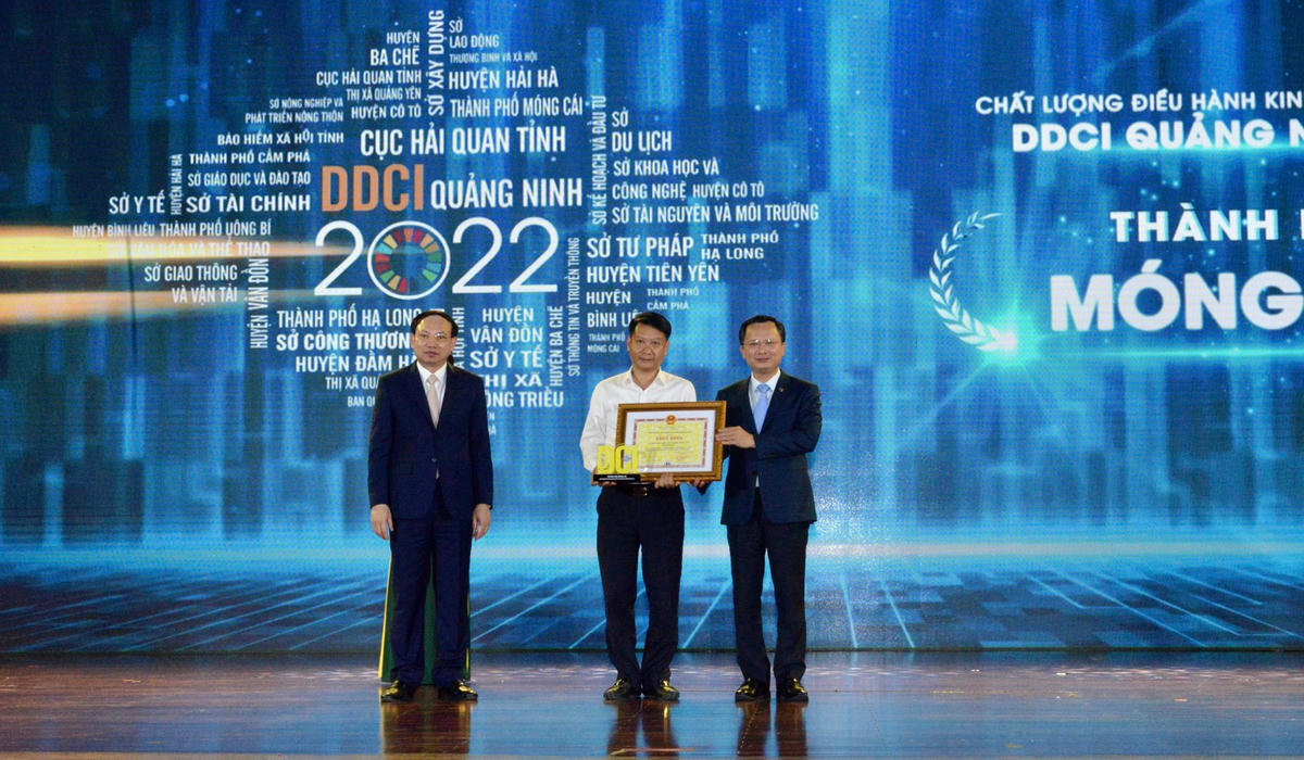 TP Móng Cái dẫn đầu bảng xếp hạng DDCI khối địa phương.