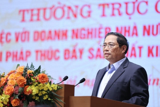 Thủ tướng Phạm Minh Chính phát biểu tại hội nghị.