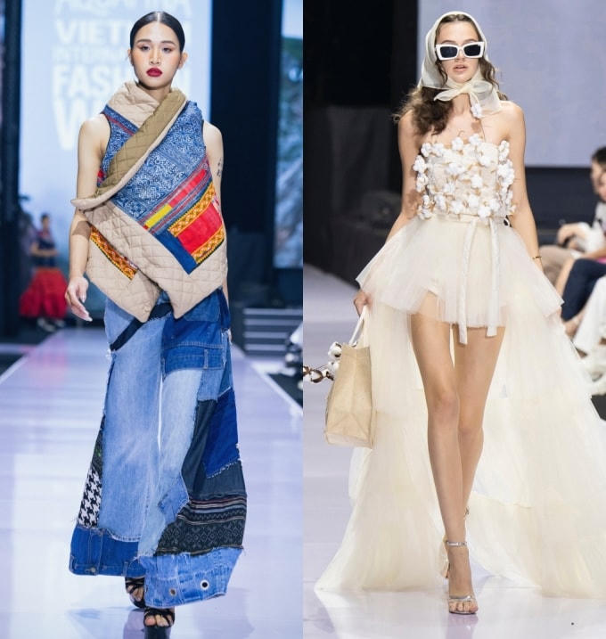 Một mẫu trang phục được giới thiệu trong Tuần lễ thời trang thu đông 2023. Ảnh: BTC cung cấp.