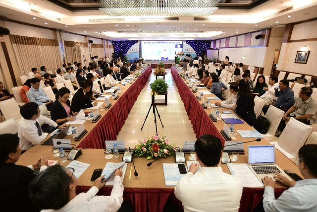 Toàn cảnh “Hội thảo phát triển chuỗi liên kết, nâng tầm thương hiệu thủy sản Việt” tại tỉnh Bà Rịa - Vũng Tàu.