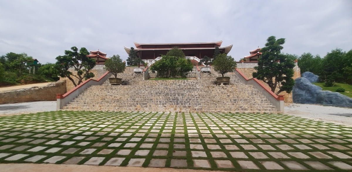 Nhà thờ tộc họ Phạm ở thôn Thọ Khương đã cơ bản hoàn thành.