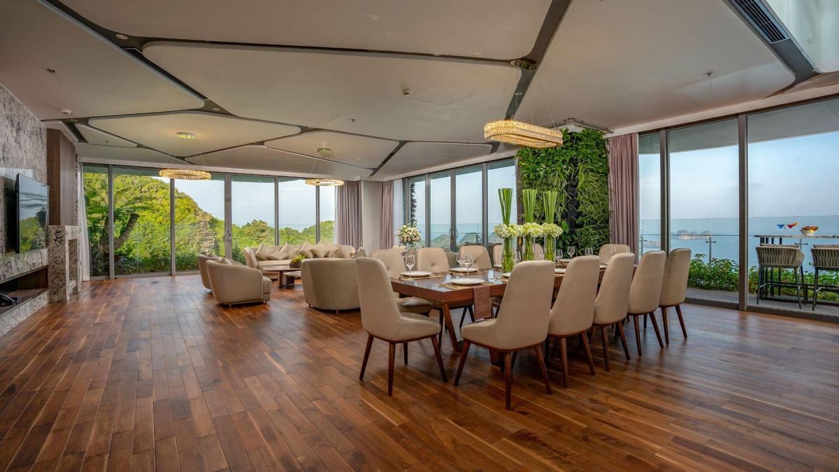 Không gian “sống Resort” tại các căn biệt thự trên cao thuộc quần thể nghỉ dưỡng Flamingo Cát Bà.