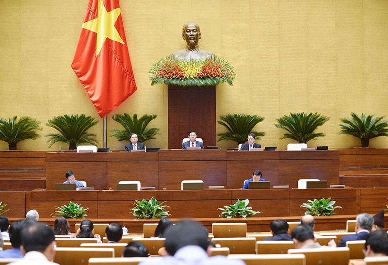Quang cảnh phiên họp ngày 14/11. Ảnh: Quang Vinh.