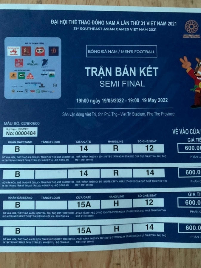Giá vé trận bán kết bóng đá nam SEA Games 31: Có dấu hiệu hạ nhiệt