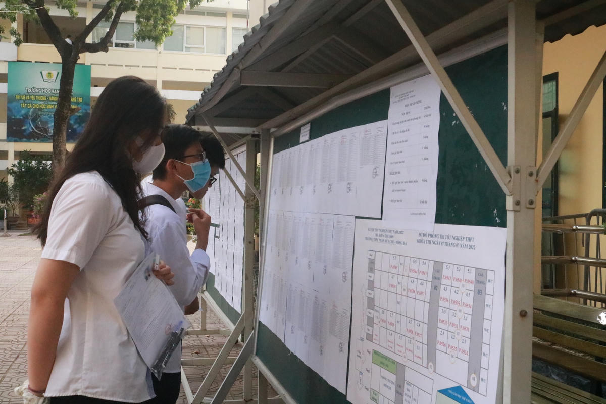 Thí sinh tại Kỳ thi tốt nghiệp THPT năm 2022.