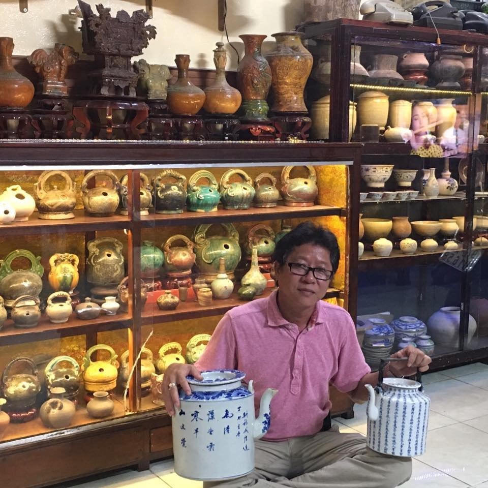 Ông Phạm Văn Phát, Chủ tịch câu lạc bộ nghiên cứu sưu tầm cổ vật UNESCO Quảng Nam.