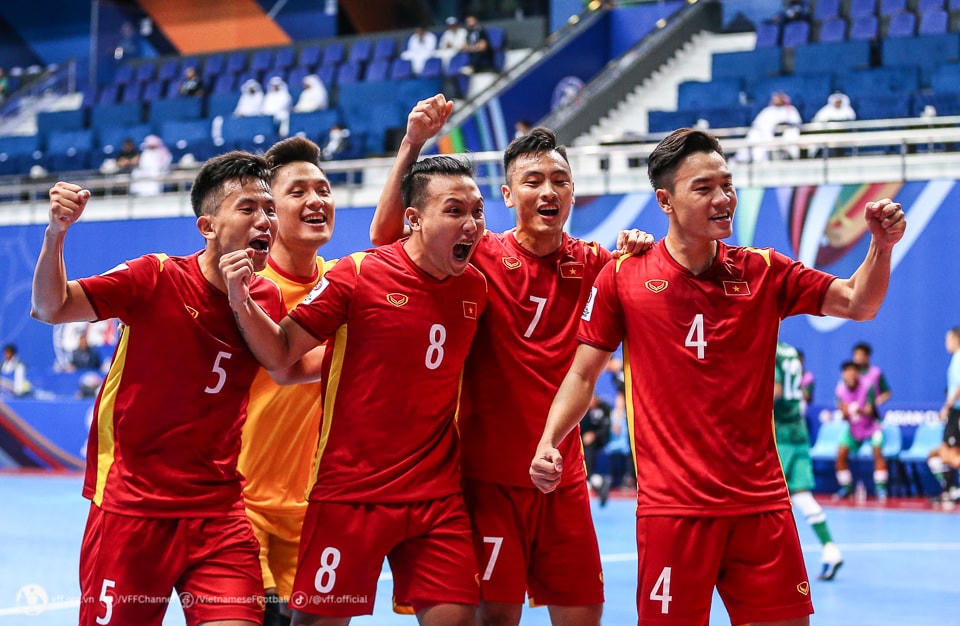 Đội tuyển futsal Việt Nam được chuẩn bị kỹ lưỡng, hướng tới mục tiêu giành ngôi nhất bảng tại Vòng loại châu Á 2024. Ảnh: VFF.