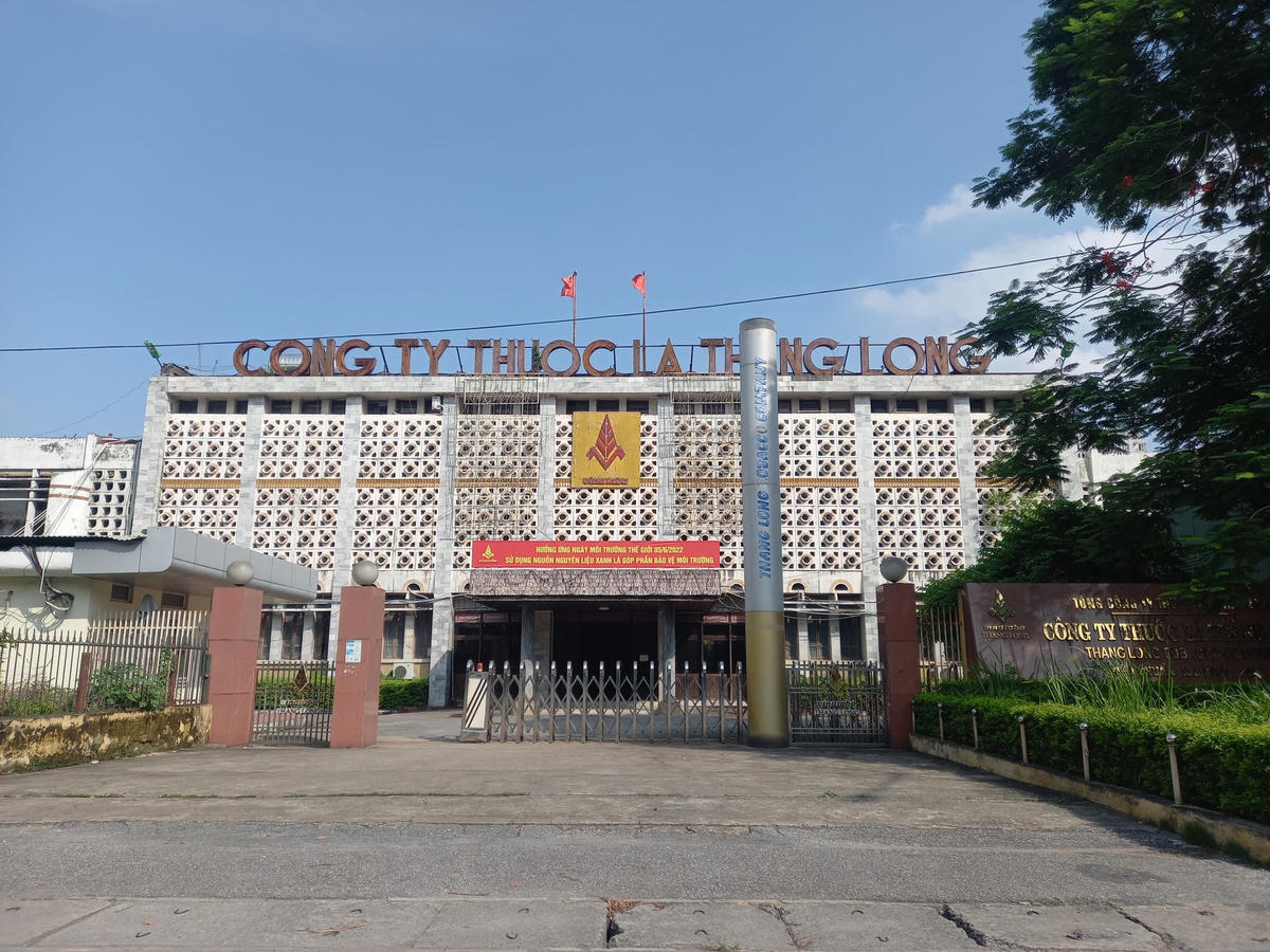 Công ty TNHH MTV Thuốc lá Thăng Long là một trong 9 nhà máy sẽ di dời trong đợt tới.
