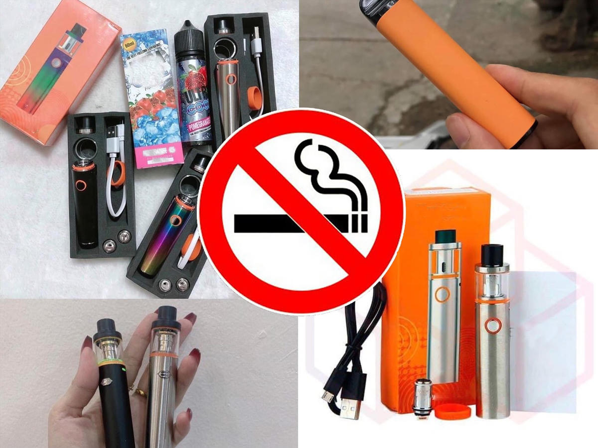 Thuốc lá điện tử được quảng cáo công khai.