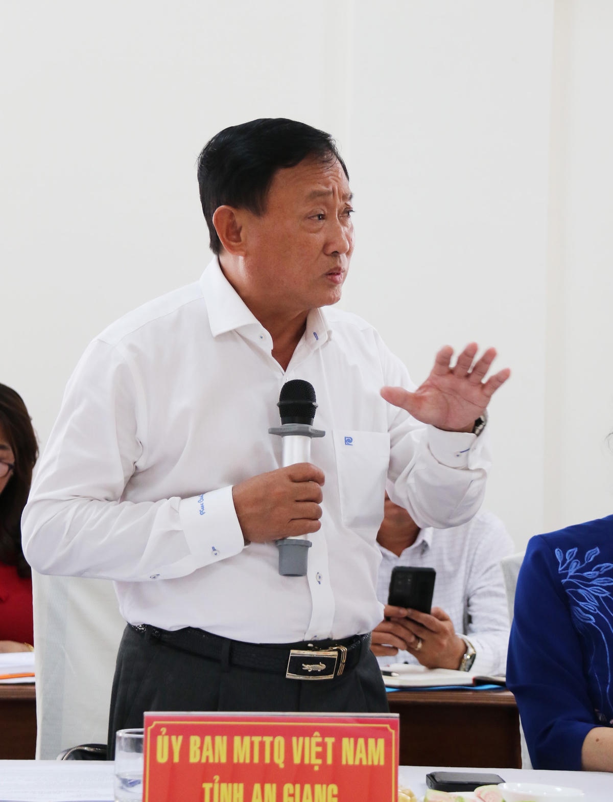 Ông Nguyễn Tiếc Hùng, Chủ tịch Ủy ban MTTQ Việt Nam tỉnh An Giang.