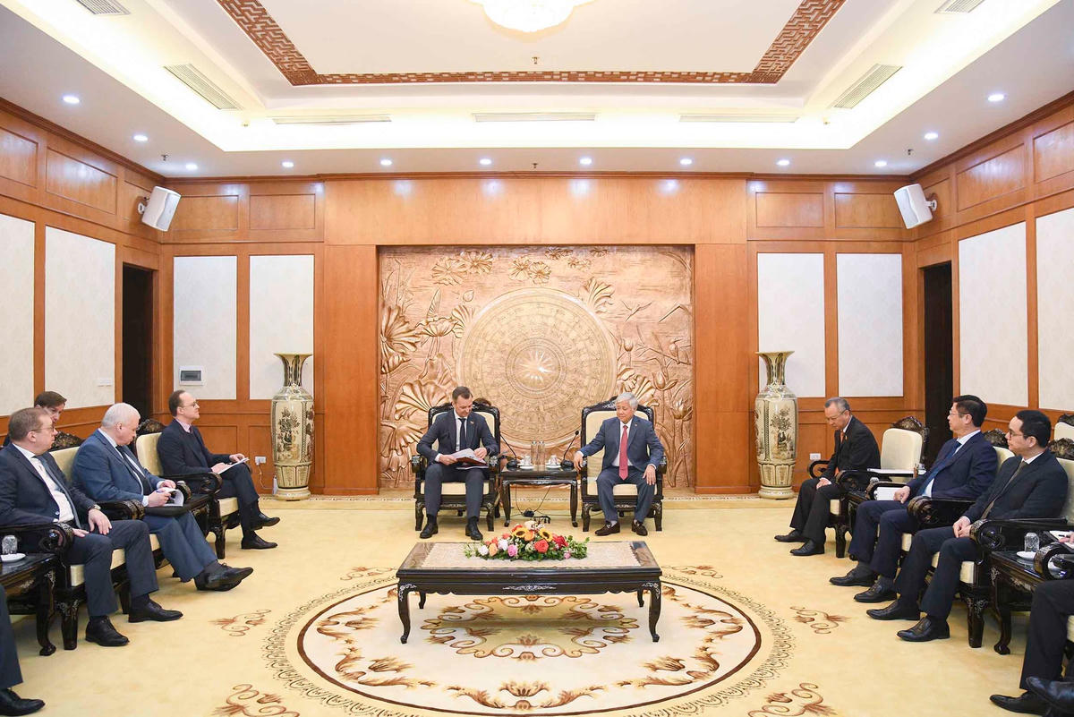 Quang cảnh buổi tiếp.