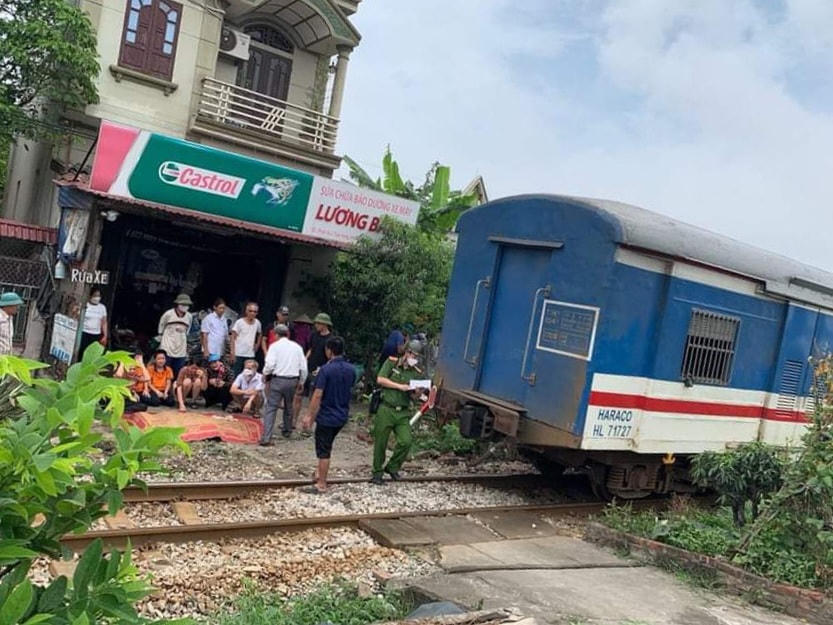 Hiện trường vụ tai nạn.