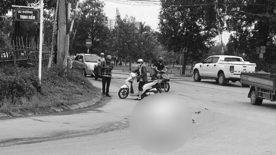 Hiện trường vụ tai nạn thương tâm.