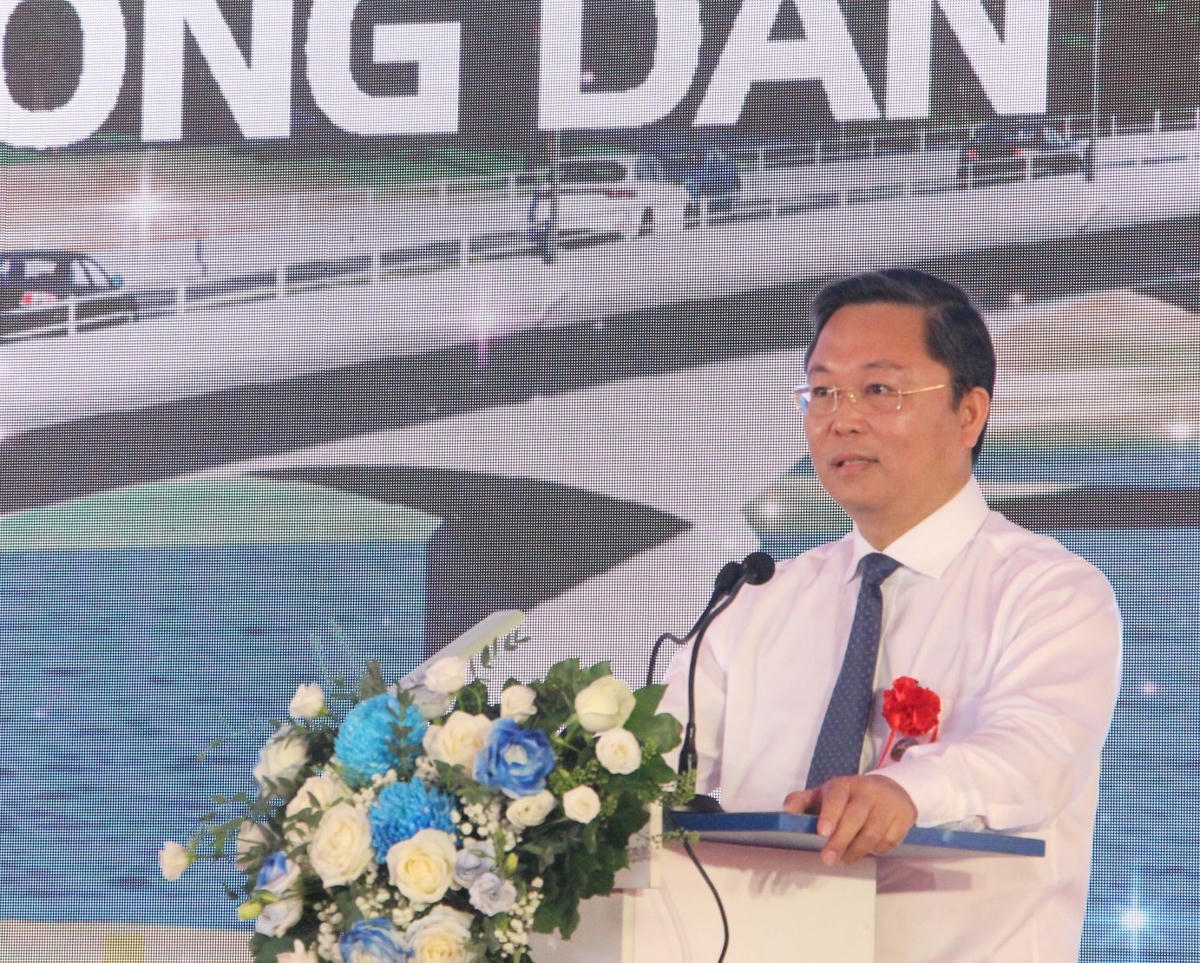 Ông Lê Trí Thanh, Chủ tịch UBND tỉnh Quảng Nam phát biểu chỉ đạo tại Lễ khởi công.