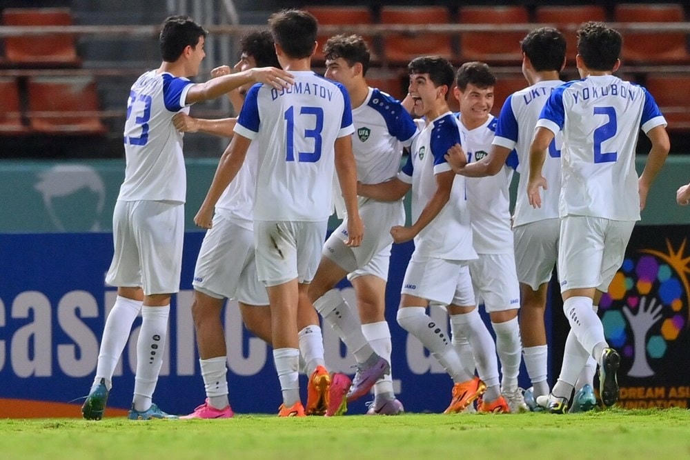 U17 Uzbekistan vào bán kết giải U17 châu Á 2023. (Nguồn: AFC).