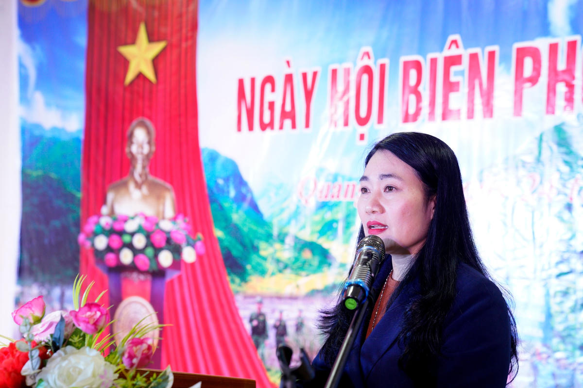 Bà Nguyễn Thị Việt Hà, Bí thư huyện uỷ Vũ Quang mong muốn cấp ủy, chính quyền xã và lực lượng BĐBP trên địa bàn tiếp tục tăng cường tuyên truyền, làm sao để mỗi người dân vùng biên giới là một chiến sĩ Biên phòng. 