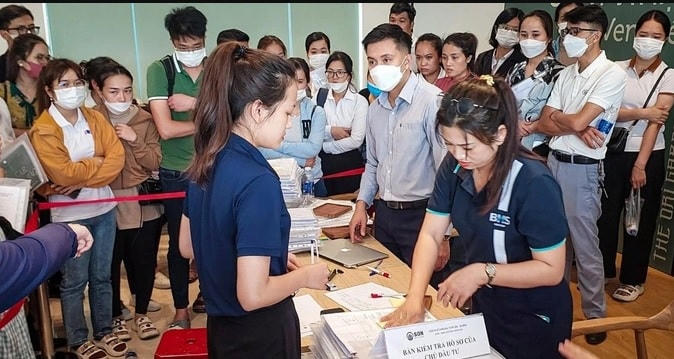 Dự án nhà ở xã hội luôn nhận được sự quan tâm của đông đảo người mua. Ảnh: Khánh Hiền.
