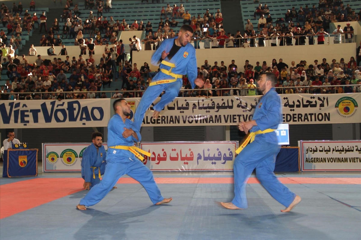 Biểu diễn Việt Võ Đạo tại Algeria. Ảnh: Trung Khánh.