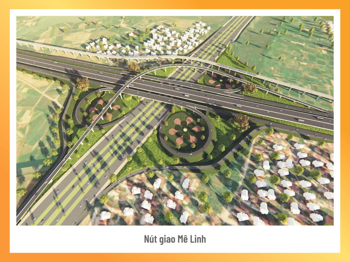 Phối cảnh các nút giao siêu hiện đại của dự án Vành đai 4 - Vùng Thủ đô