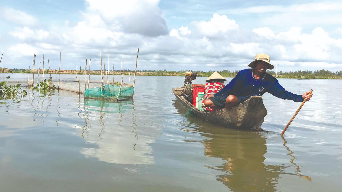 Vợ chồng ông Chào đi đổ dớn.