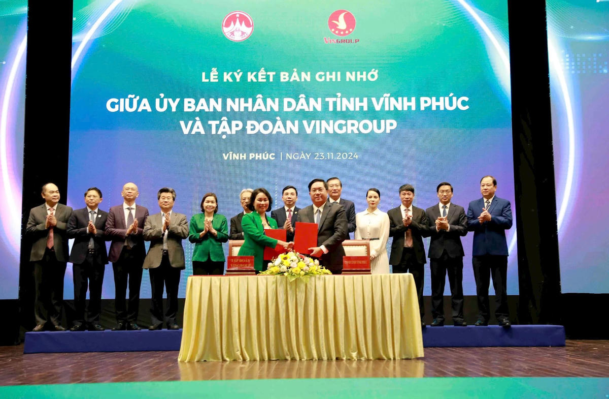 Tỉnh Vĩnh Phúc và Vingroup hợp tác toàn diện về chuyển đổi xanh